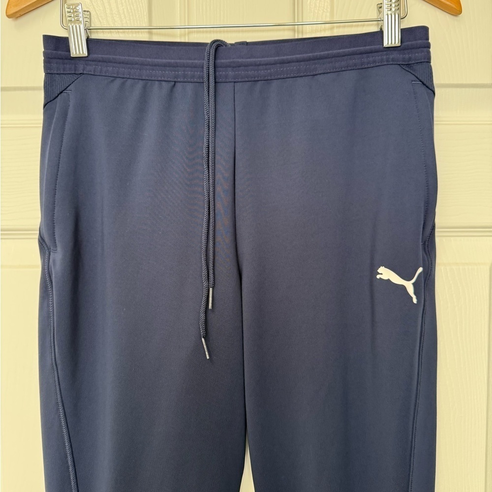 Puma Women’s Navy Soccer Drycell Sweatpants Warmups Joggers Size S - Picture 2 of 10